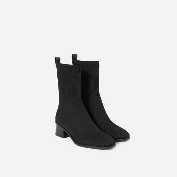 Everlane The High-Ankle Glove Black Boot In ReKnit Women's Size 9 NWOT - Picture 2 of 12